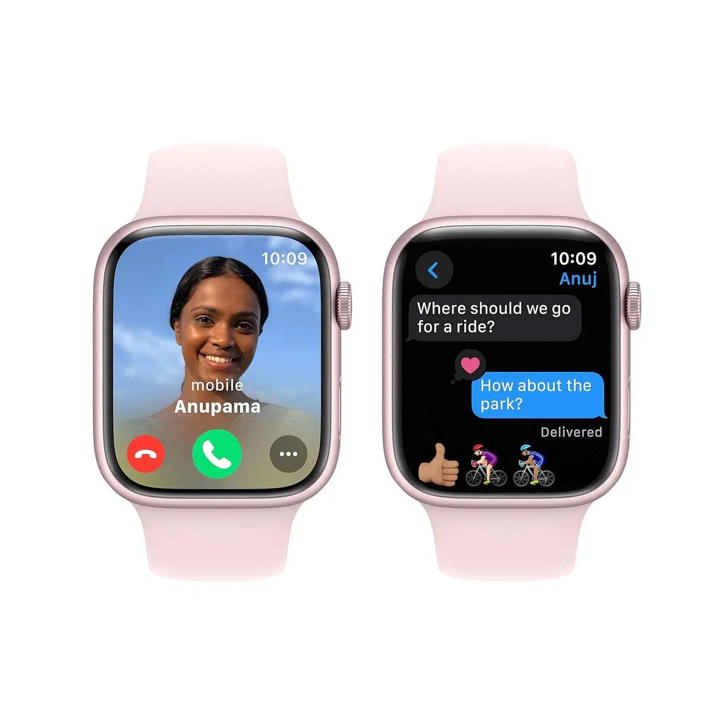 Apple Watch Series 9 – Pink Aluminium GPS with Light Pink Band
