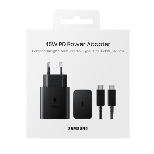 Samsung Super Fast Charging 45W Charger / USB Type C To Type C Cable