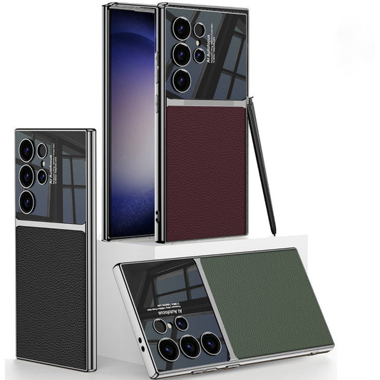 Premium Leather Electroplating Case - Samsung