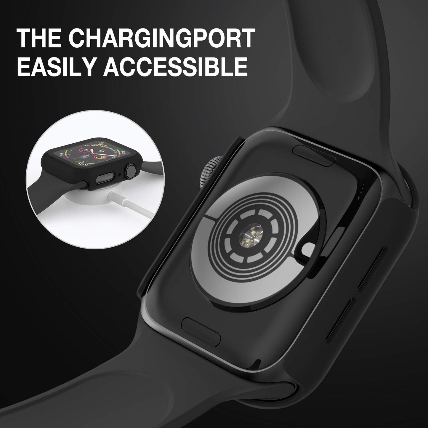 Apple Watch Case 42mm with Tempered Glass Screen Protector