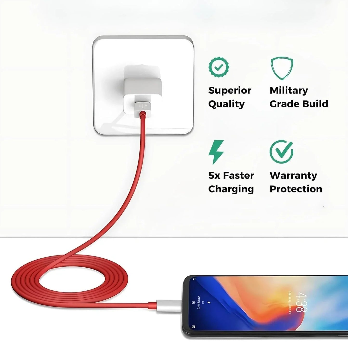 OnePlus 65W SuperVOOC Fast Charger with 1M Type-C Cable