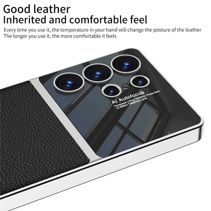 Electroplated Leather Case