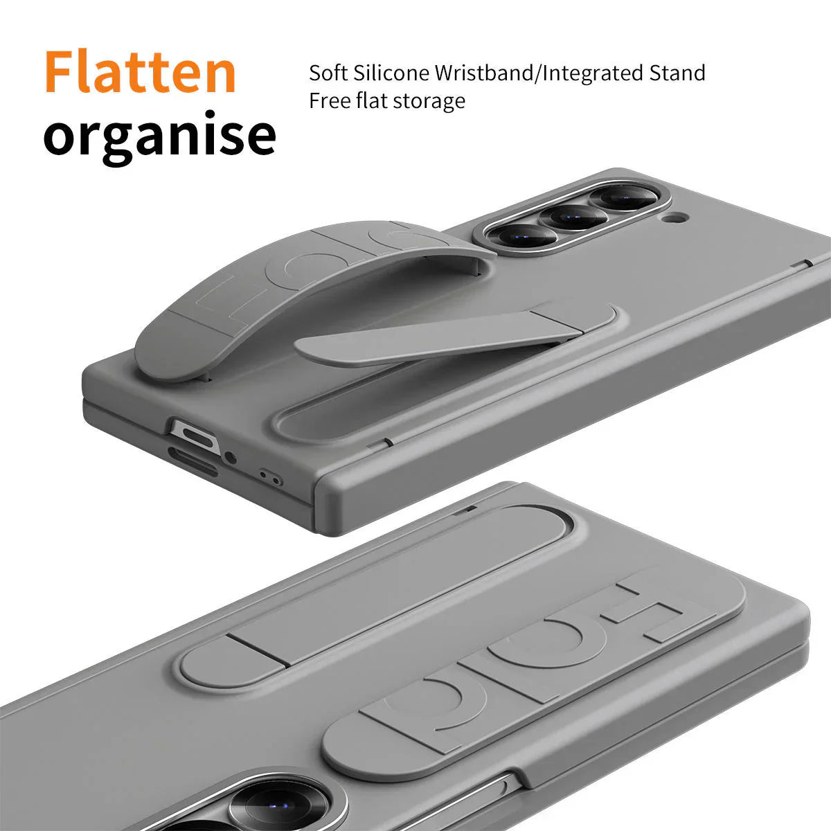 Z Fold Double Function with Front Glass Case
