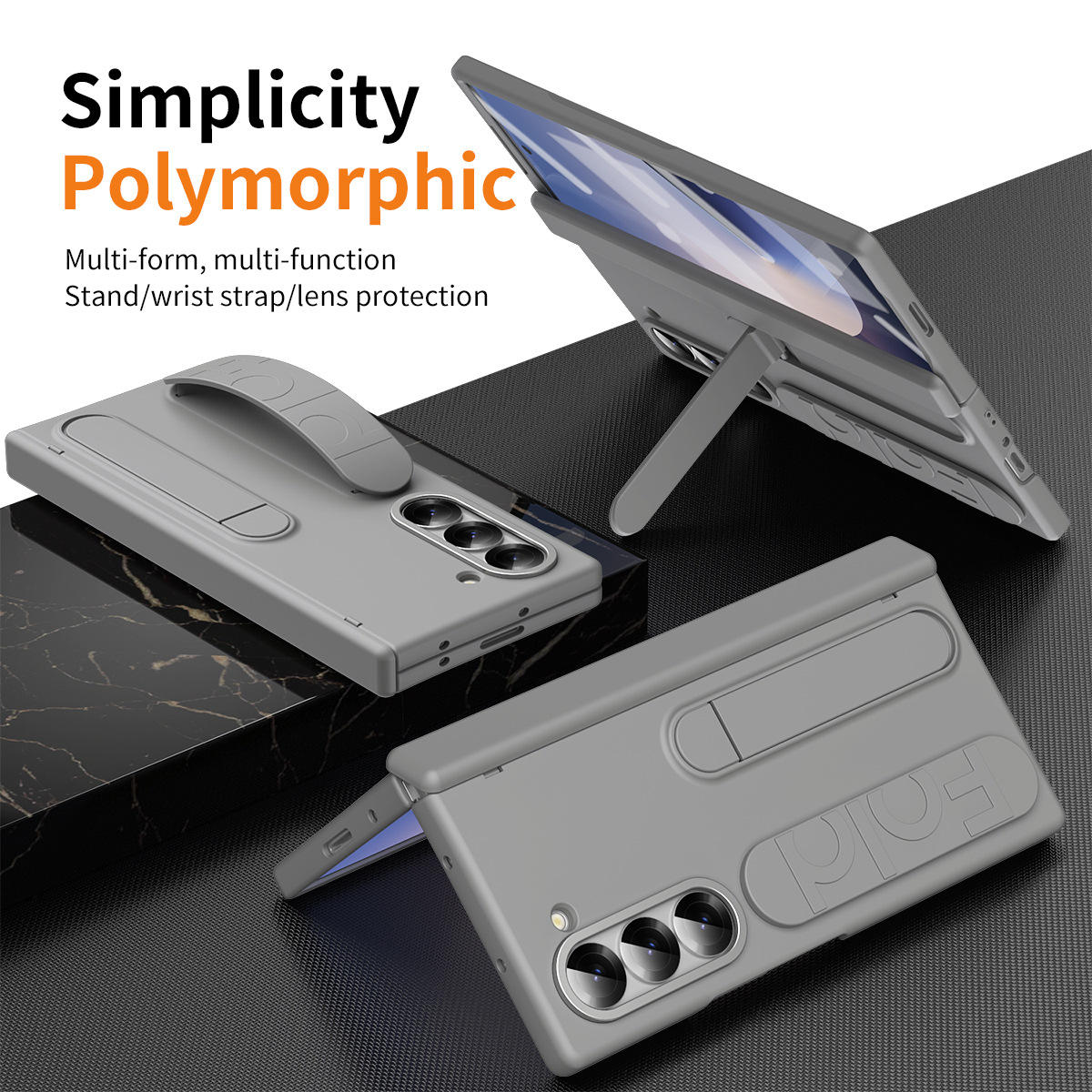 Z Fold Double Function with Front Glass Case