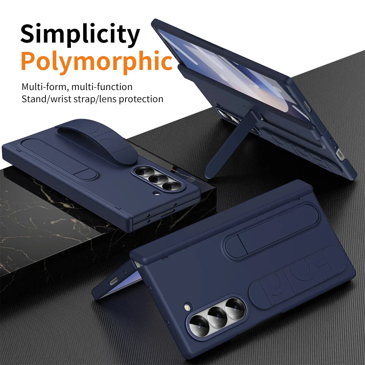 Z Fold Double Function with Front Glass Case