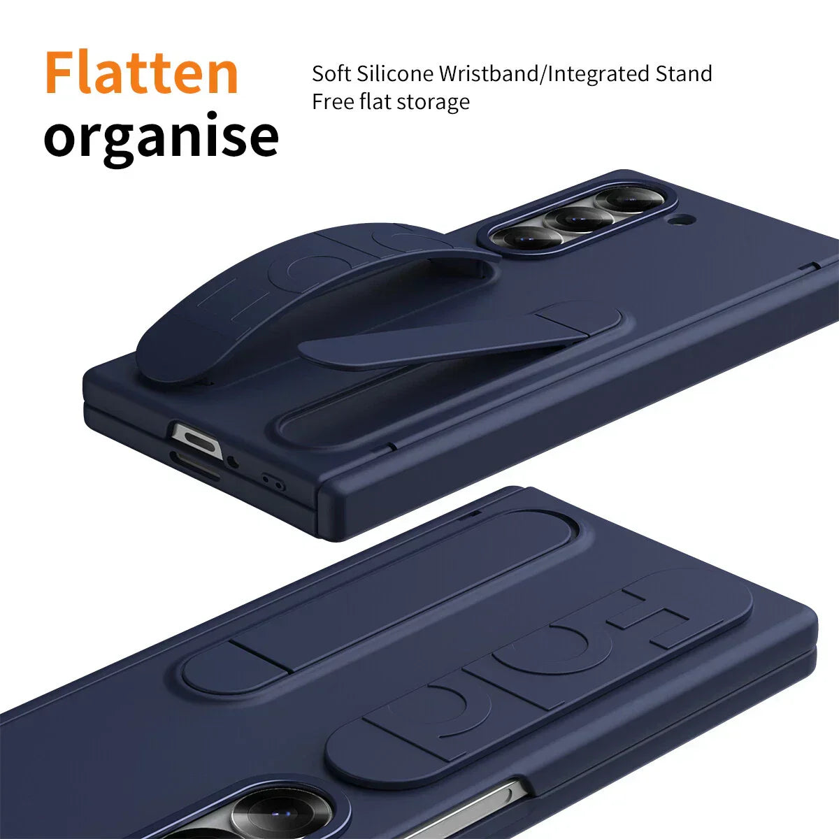 Z Fold Double Function with Front Glass Case