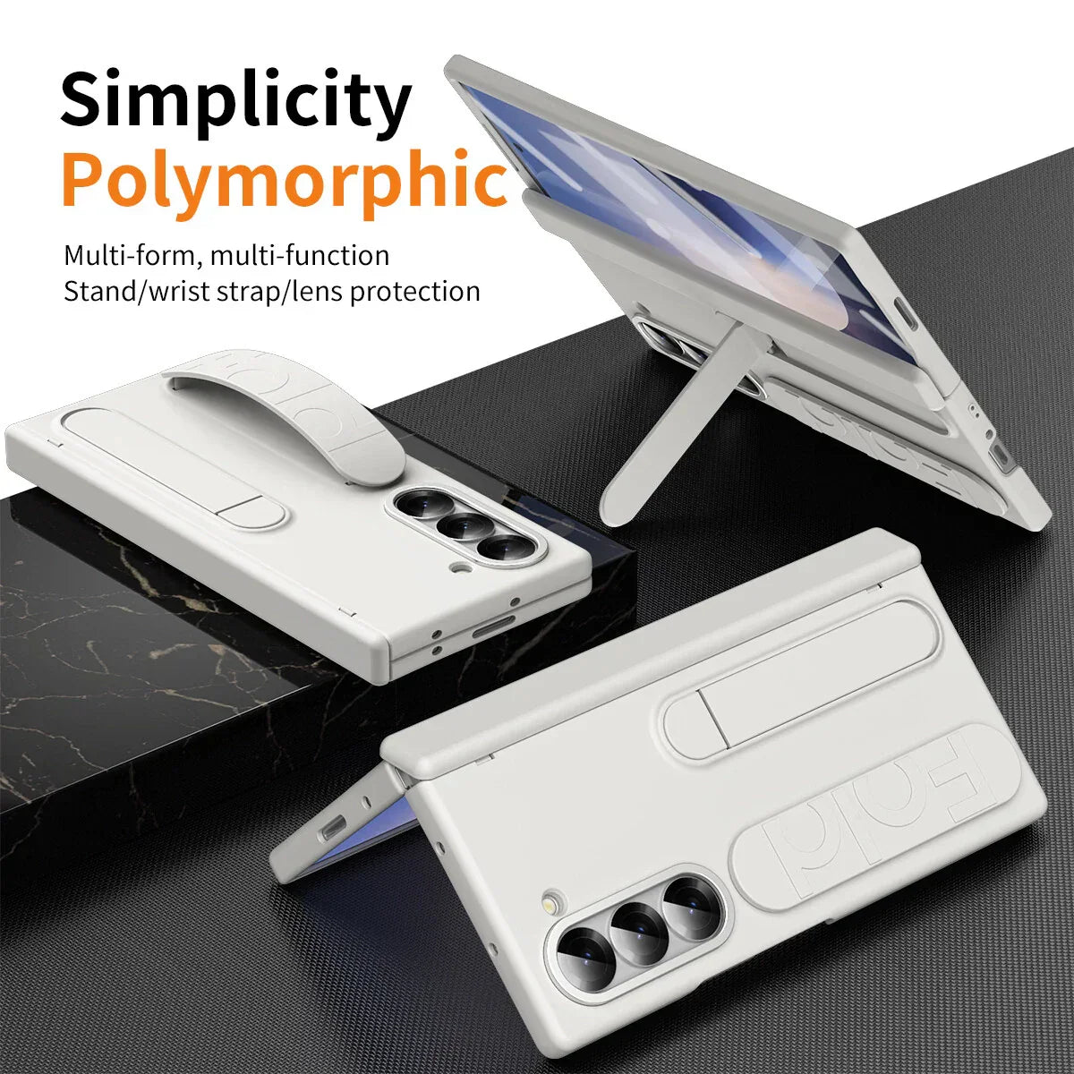 Z Fold Double Function with Front Glass Case