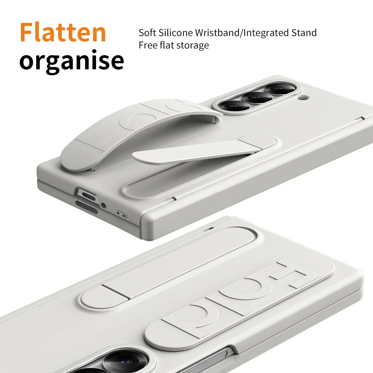 Z Fold Double Function with Front Glass Case