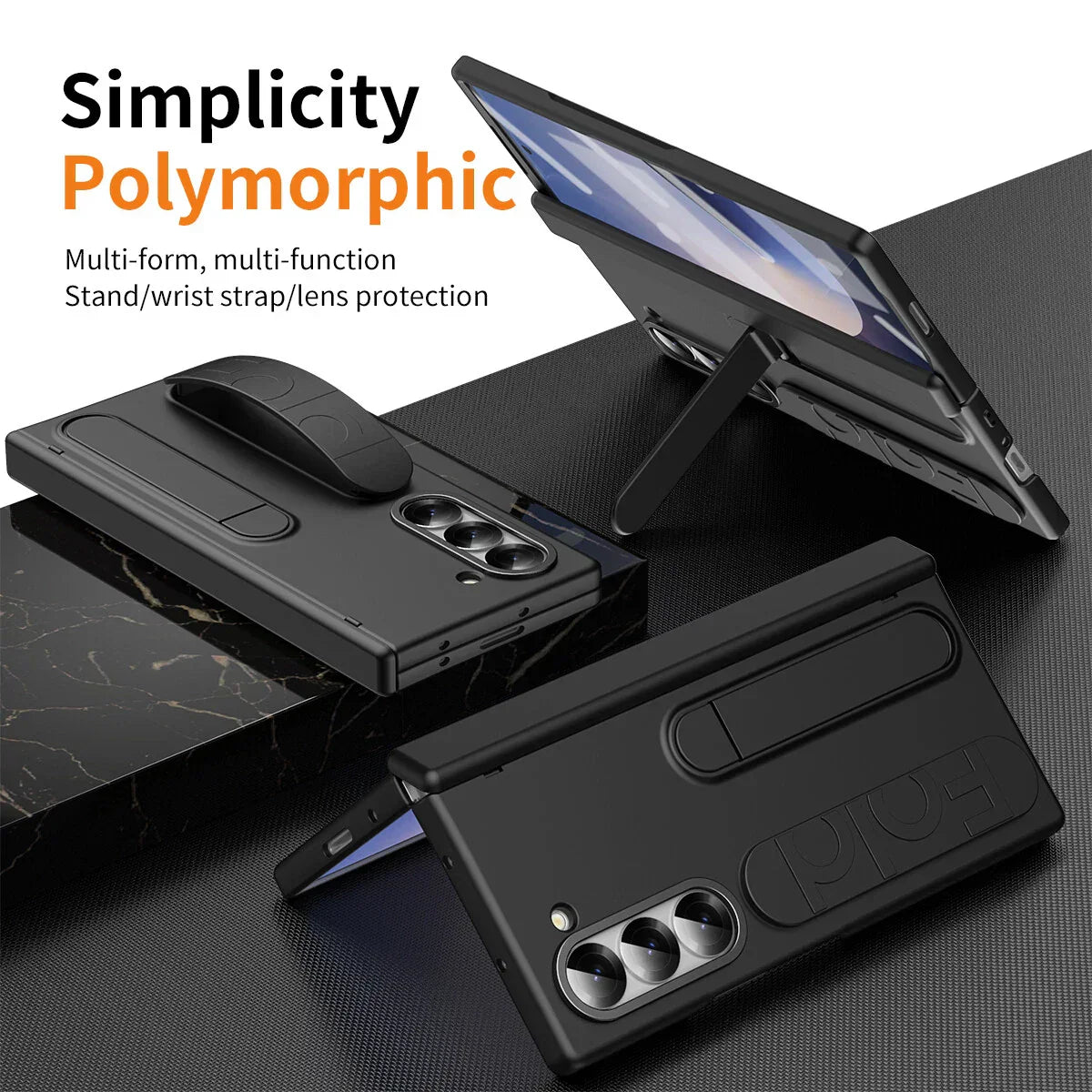 Z Fold Double Function with Front Glass Case